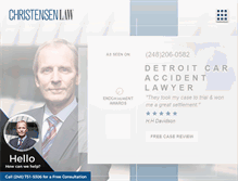 Tablet Screenshot of davidchristensenlaw.com